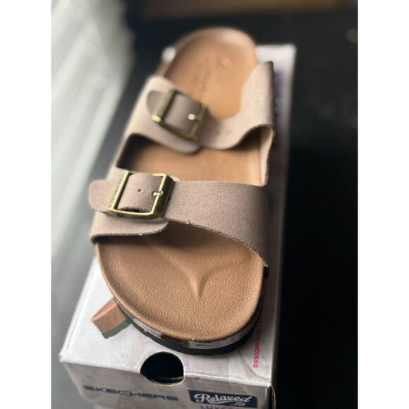 RIGHT FOOT ONLY Skechers Luxe Foam Relaxed Fit Sandals Double Buckle AMPUTEE - Picture 1 of 4